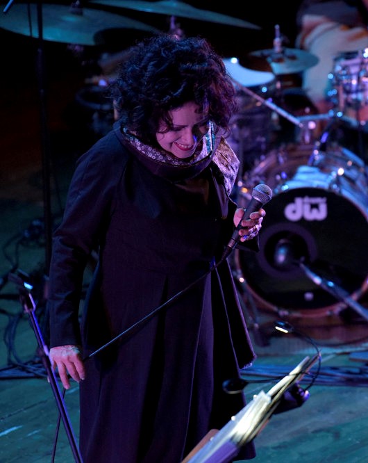 Maniago, 13/04/2018 - Teatro Verdi - Vocalia 2018 "Perle" - Antonella Ruggiero - Concerto versatile - Antonella Ruggiero voce - Mark Baldwin Harris pianoforte - Roberto Colombo - vocoder/synth basso - Ivan Ciccarelli percussioni - Foto Luca A. d'Agostino/Phocus Agency © 2018